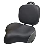 MEGHNA Bike Saddle with Backrest Replacement Soft Back Rest PU Cushion for Mountain Bike Tricycle Commuter Bike