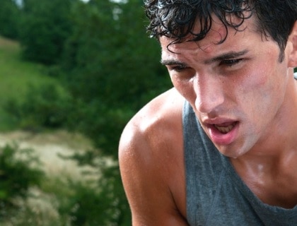 Sweating man, exercise, wet, sweat